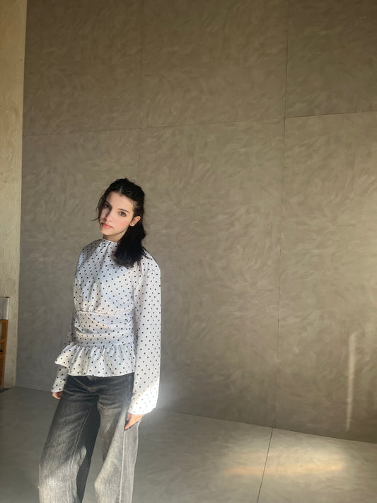 NAIA polkadot top