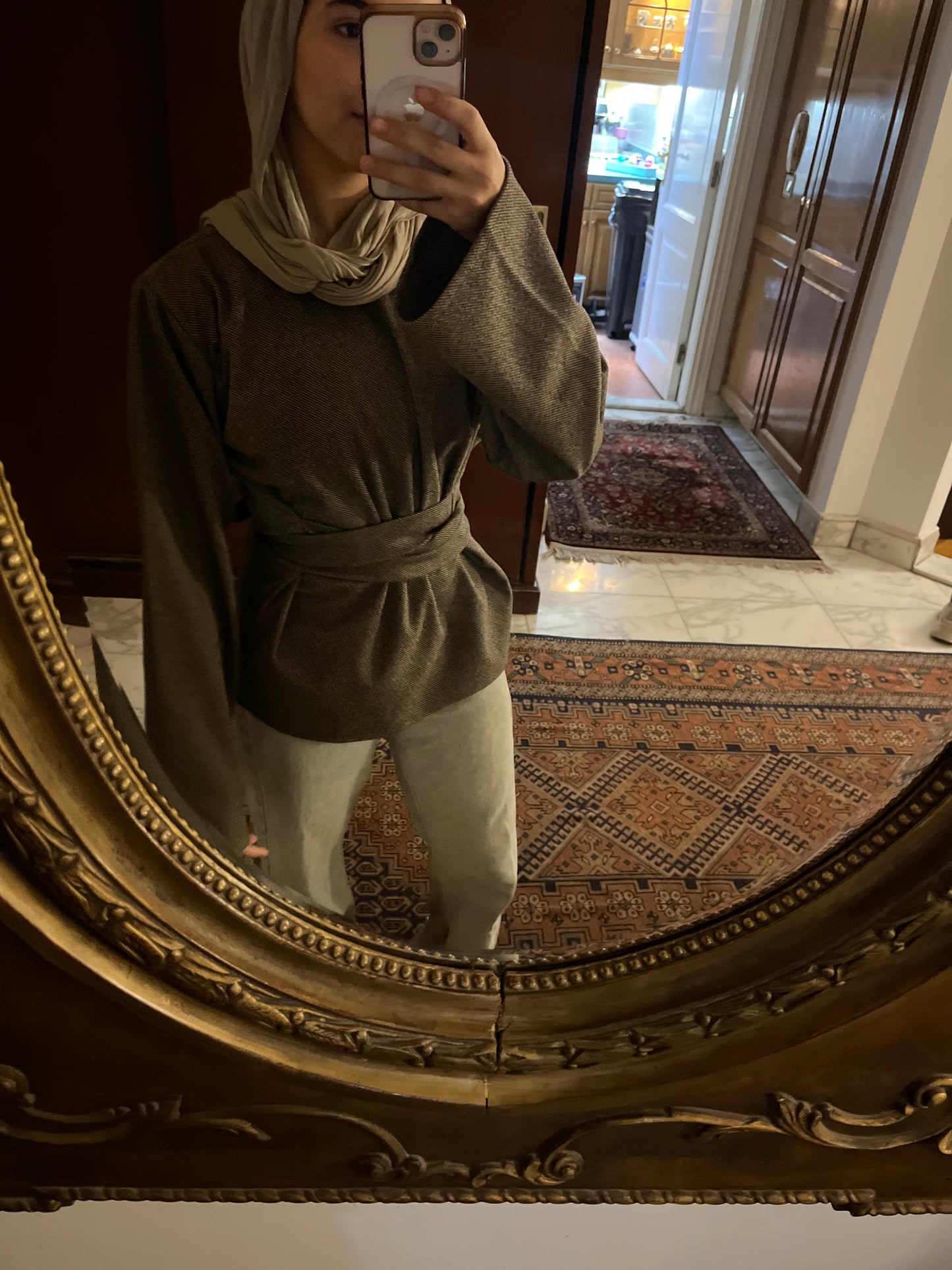 ZALYA winter wrap top