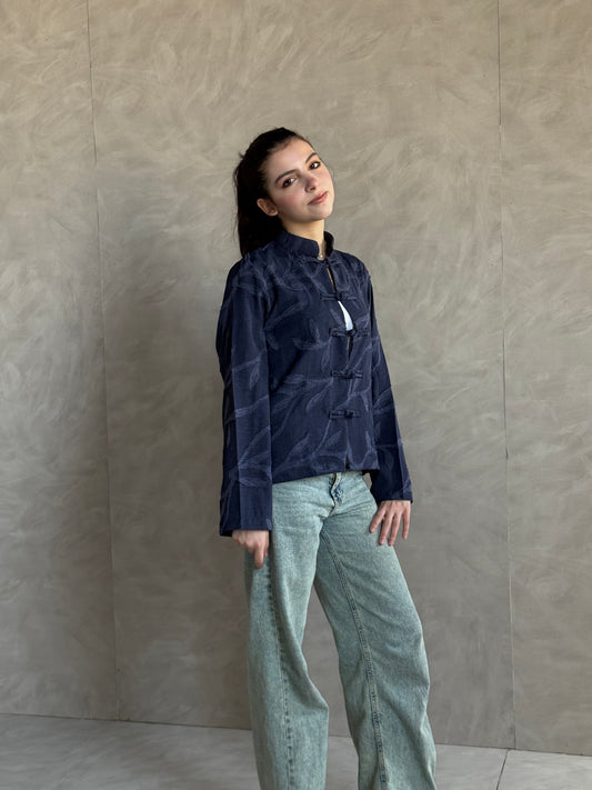 Mauvi navy chemise
