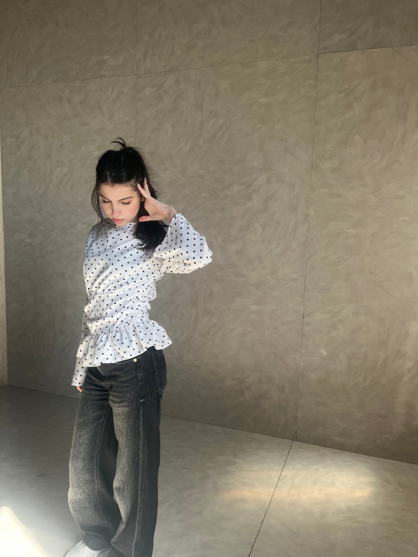 NAIA polkadot top