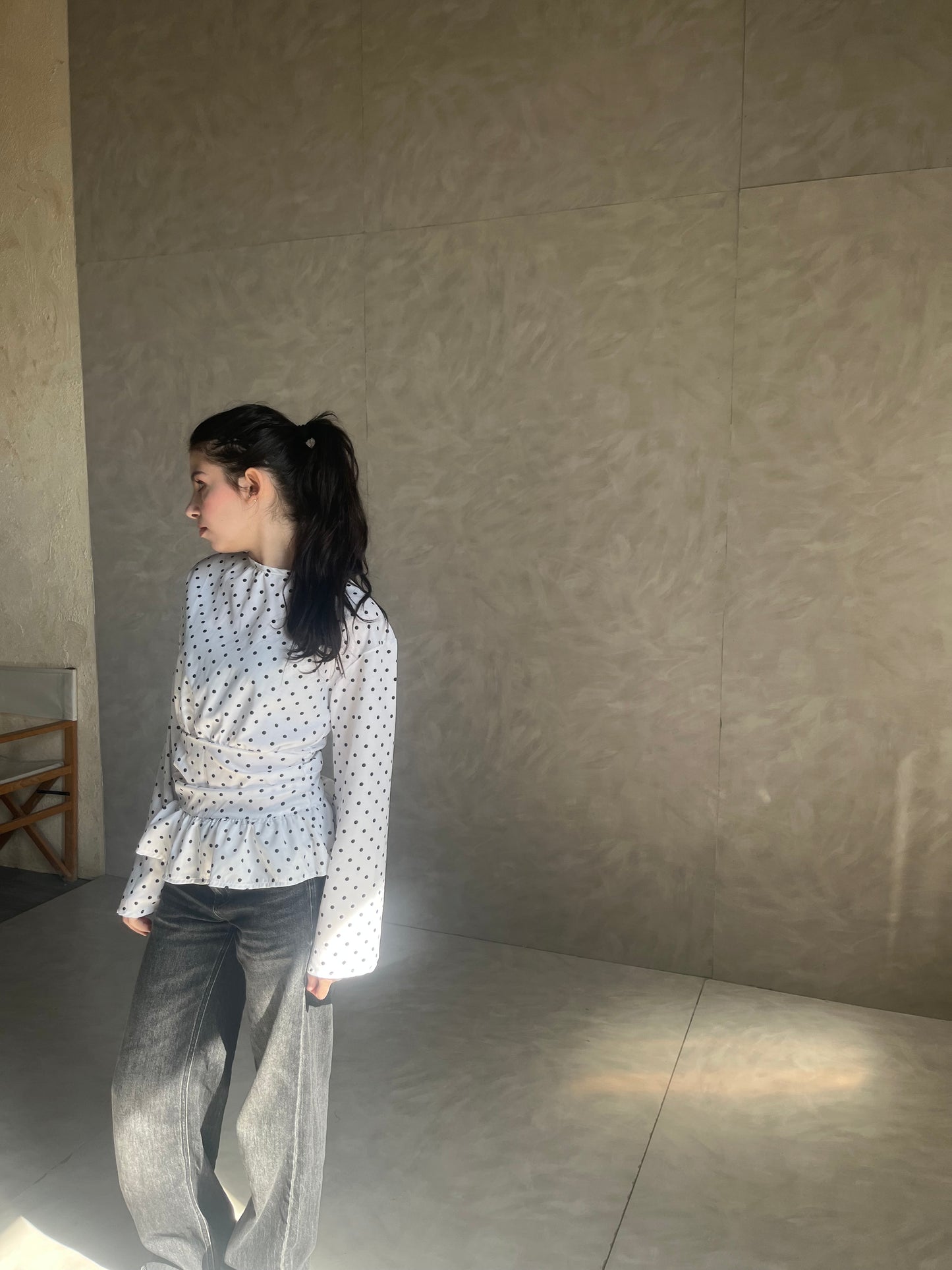 NAIA polkadot top